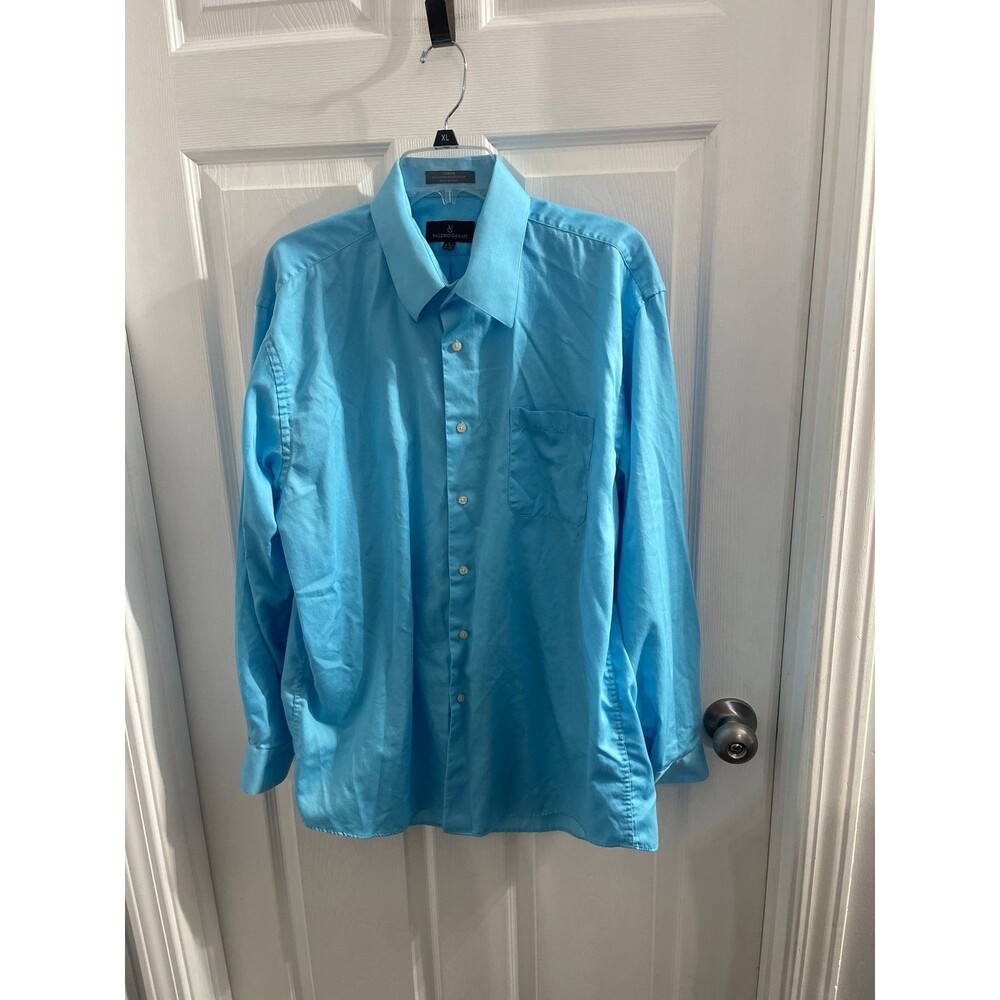 Valerio Garati Dress Shirt Size L 16-16 1/2 34/35 Blue